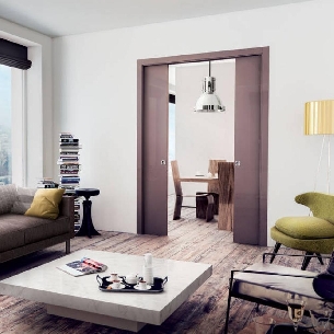 Contre-châssis double porte enduit 125 mm Gold Base Double Scrigno -1