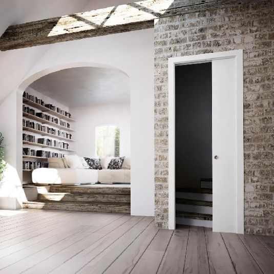 Contre-châssis porte unique pour plaque de plâtre 100 mm Gold Base Scrigno -3