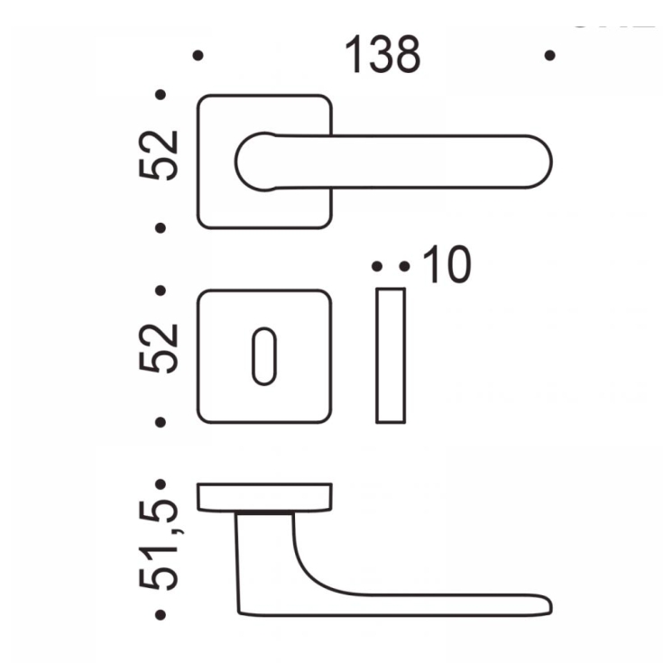 copy of Maniglia porta ROBOCINQUE S ID71R CROMAT Colombo -2