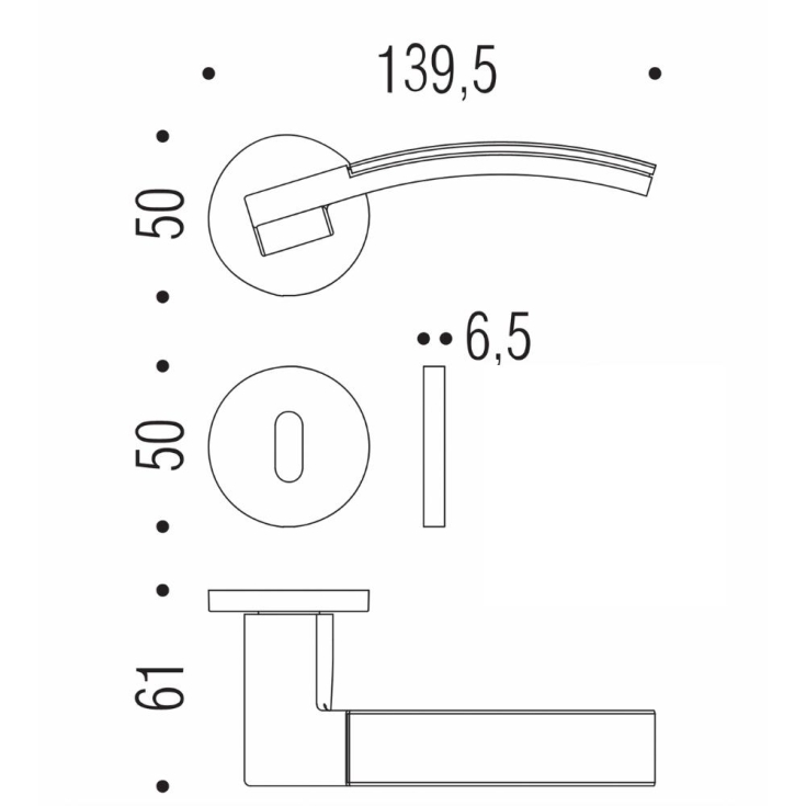 copy of Maniglia porta ROBOCINQUE S ID71R CROMAT Colombo -2