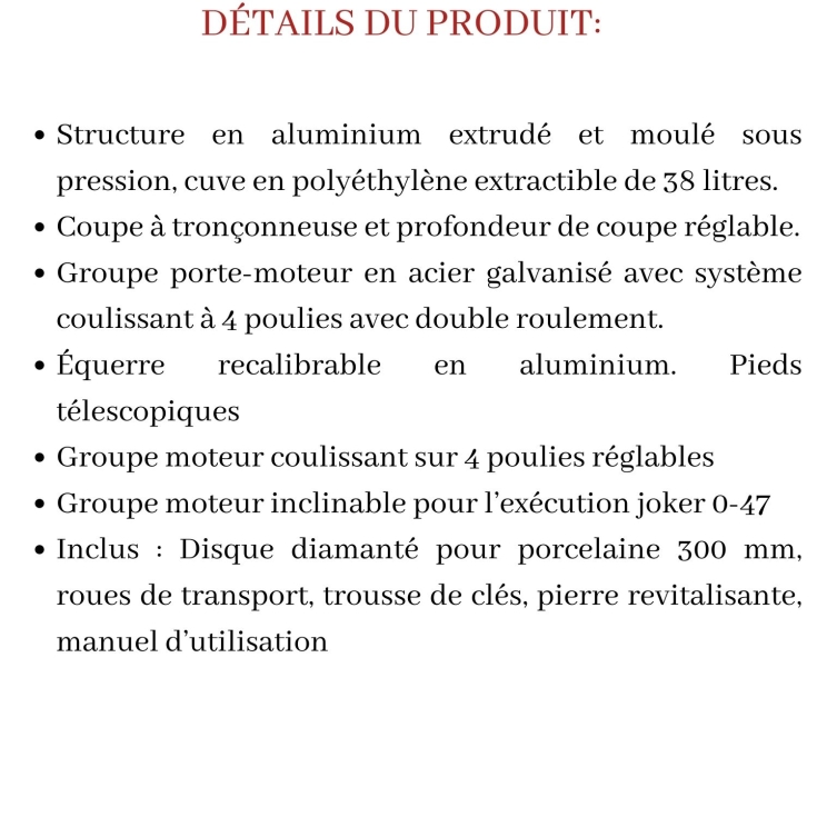 Scie avec moteur et chariot coulissant 223MS150EUSD SMS 150 Raimondi -12