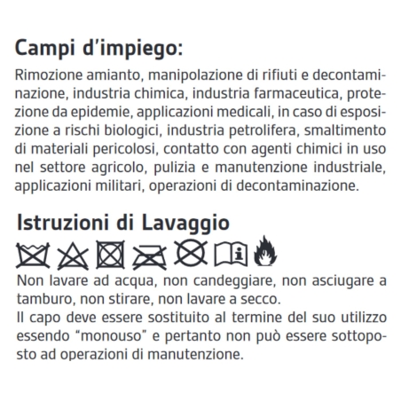 Combinaison blanche jetable avec capuche Prokem Neri -2