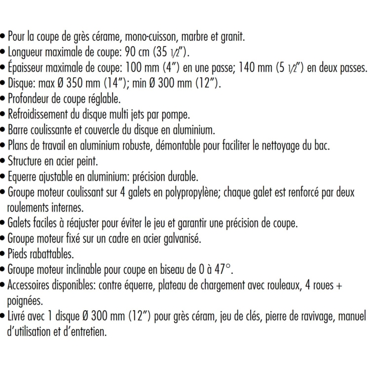 Scie à moteur coulissant Mistral 90 Raimondi -10