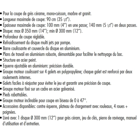 Scie à moteur coulissant Mistral 120 Raimondi -10