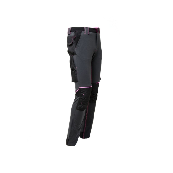 Pantalon de travail U-Power ATOM LADY pour femme en grisU-POWER
