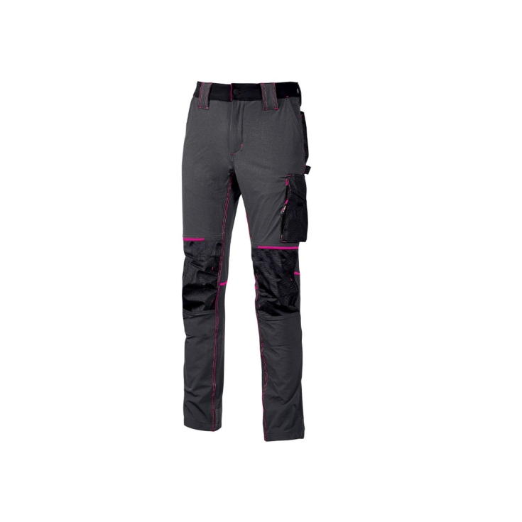 Pantalon de travail U-Power ATOM LADY pour femme en grisU-POWER