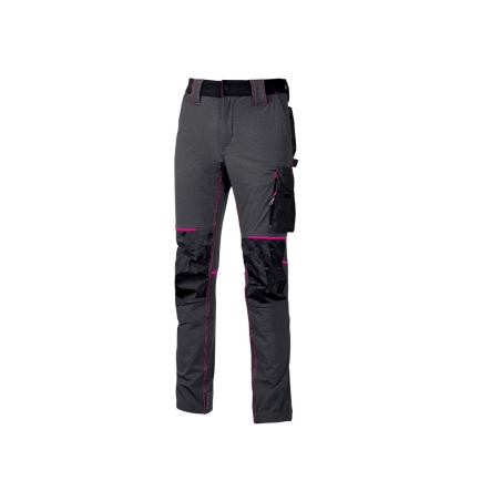 Pantalon de travail U-Power ATOM LADY pour femme en grisU-POWER