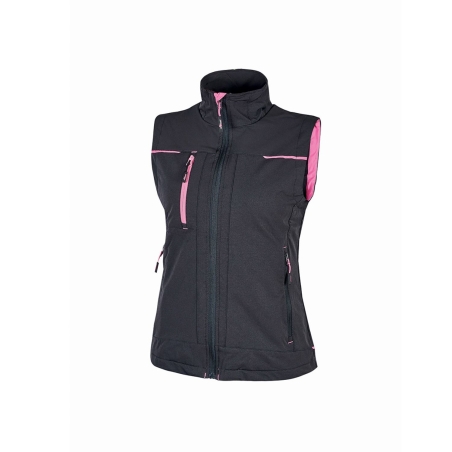 Gilet de travail femme gris U-Power SATURN LADYU-POWER