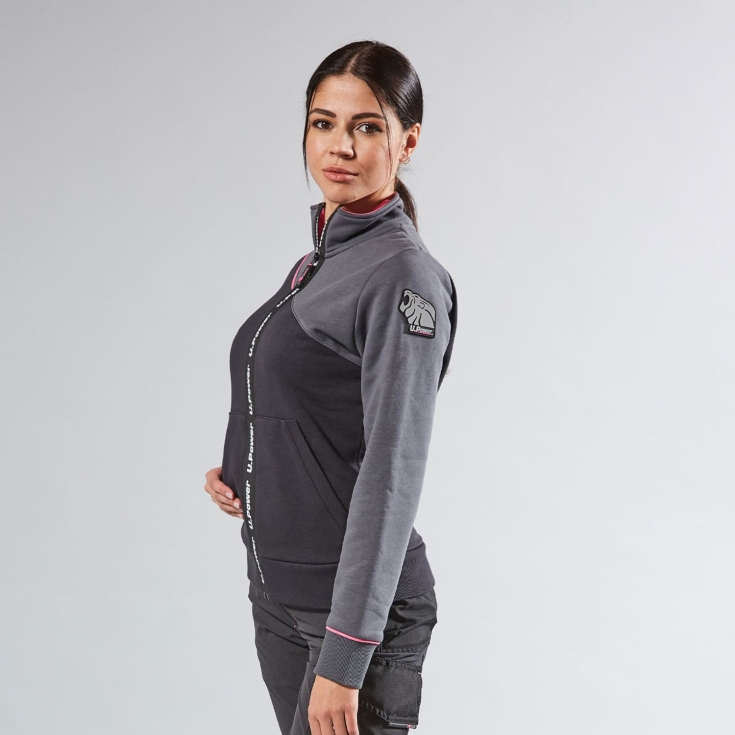 Sweatshirt de travail femme gris U-Power URANUS LADY -6