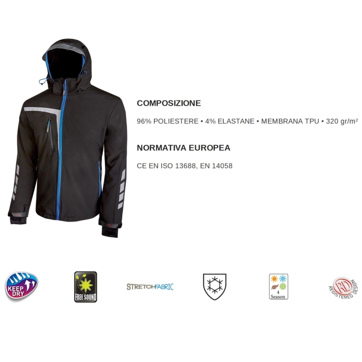 Veste U-Power QUICK carbone noir -7