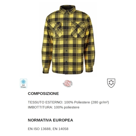 Chemise polaire U-Power WILLOW yellow pepita -9