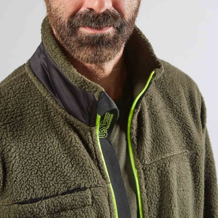 Veste polaire U-Power BARK vert foncé -7