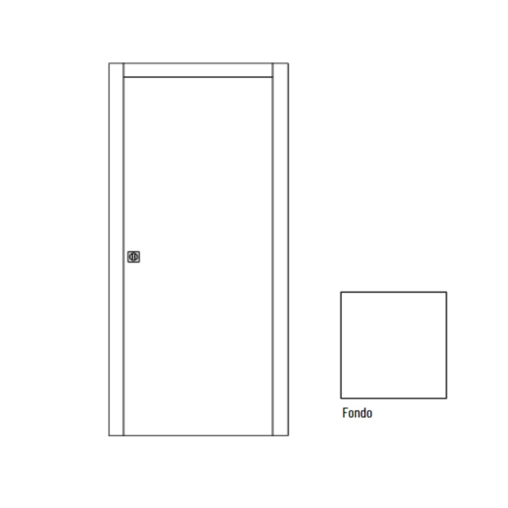 Porta scorrevole laccata con stipiti Scrigno -15