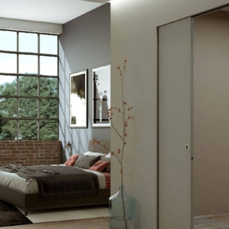 Porta filomuro scorrevole laccata Scrigno -2