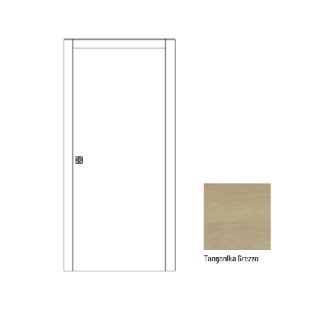 Porta scorrevole laccata con stipiti Scrigno 105 mm -8