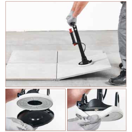 Manutention et pose de carrelage avec ventouse pompe TSS Raimondi -3