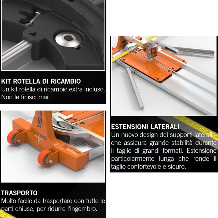 Tagliapiastrelle professionale a spinta Sintesi 93 BattipavBATTIPAV