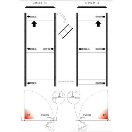 copy of Porta a filomuro 60x210cm Scrigno -6