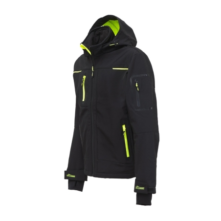Giacca SPACE UPower in Softshell carbon black - FU187BC -2