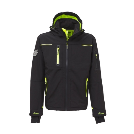 Giacca SPACE UPower in Softshell carbon black - FU187BC -1