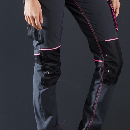 Pantalon de travail U-Power ATOM LADY pour femme en grisU-POWER