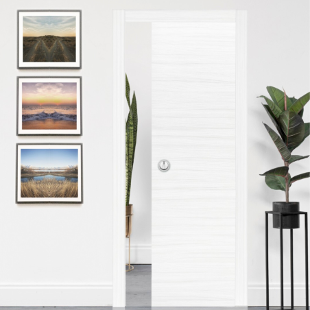 Porta scorrevole Scrigno Venato bianco 125mm Comfort Prima