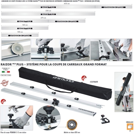 RAIZOR PLUS RAIMONDI Système pour la coupe de carreaux grand format -2