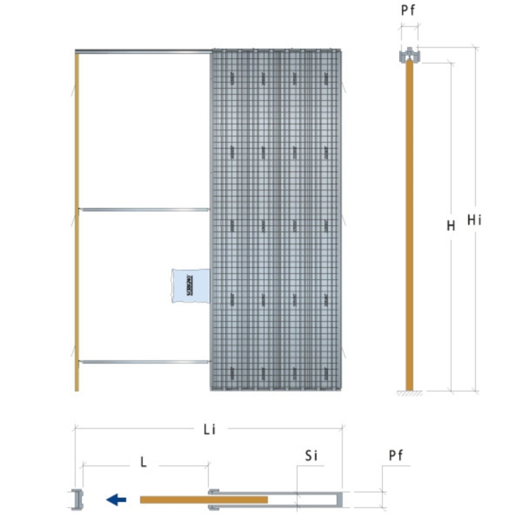 Contre-cadre en plâtre Scrigno...