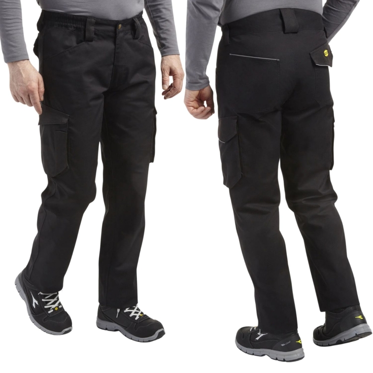 Pantalone cargo Diadora Staff nero -2