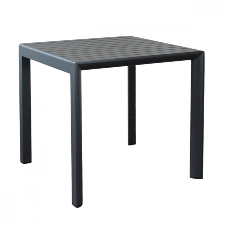 Tavolo in alluminio 80x80cm Antracite - RosarioEDENYA