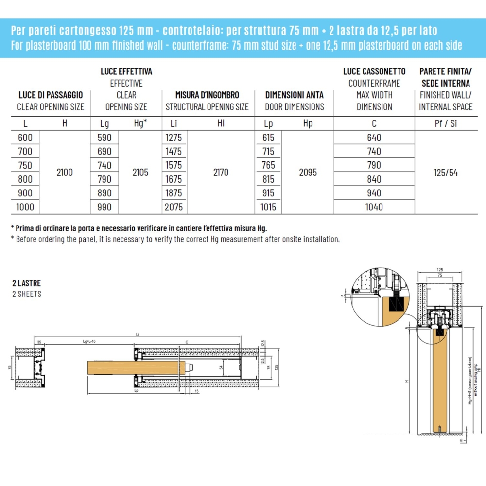 Contre-châssis à fleur de mur OpenBox Fit Scrigno avec boîte ouverte -8