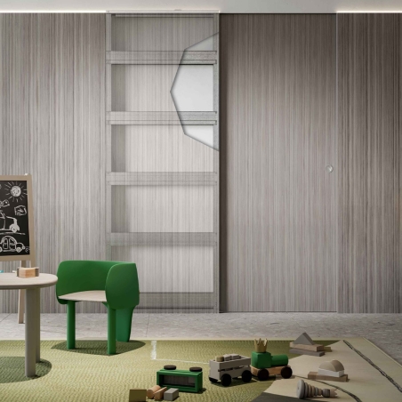 Contre-châssis à fleur de mur OpenBox Fit Scrigno avec boîte ouverte -1