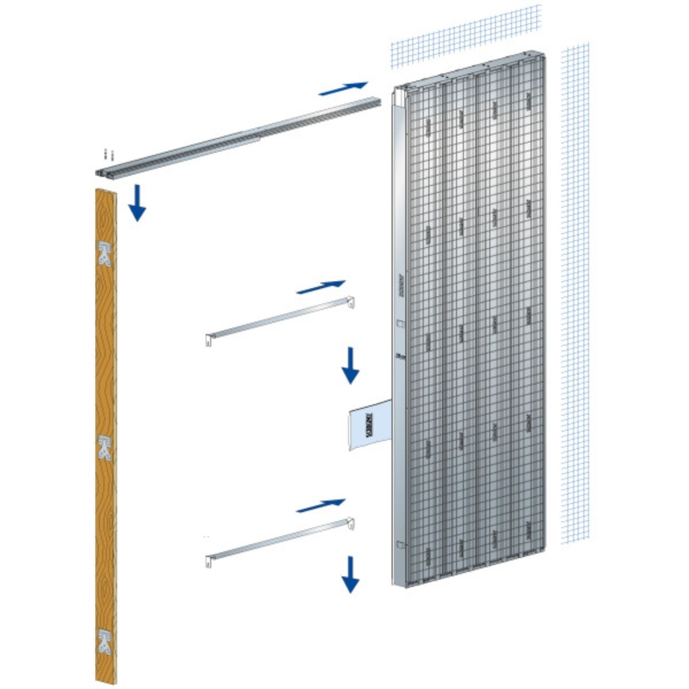 Controtelaio Scrigno per muratura da 125mm - Anta unica - Linea Maestro Platinum -5