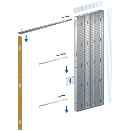 Controtelaio Scrigno per muratura da 125mm - Anta unica - Linea Maestro Platinum -5