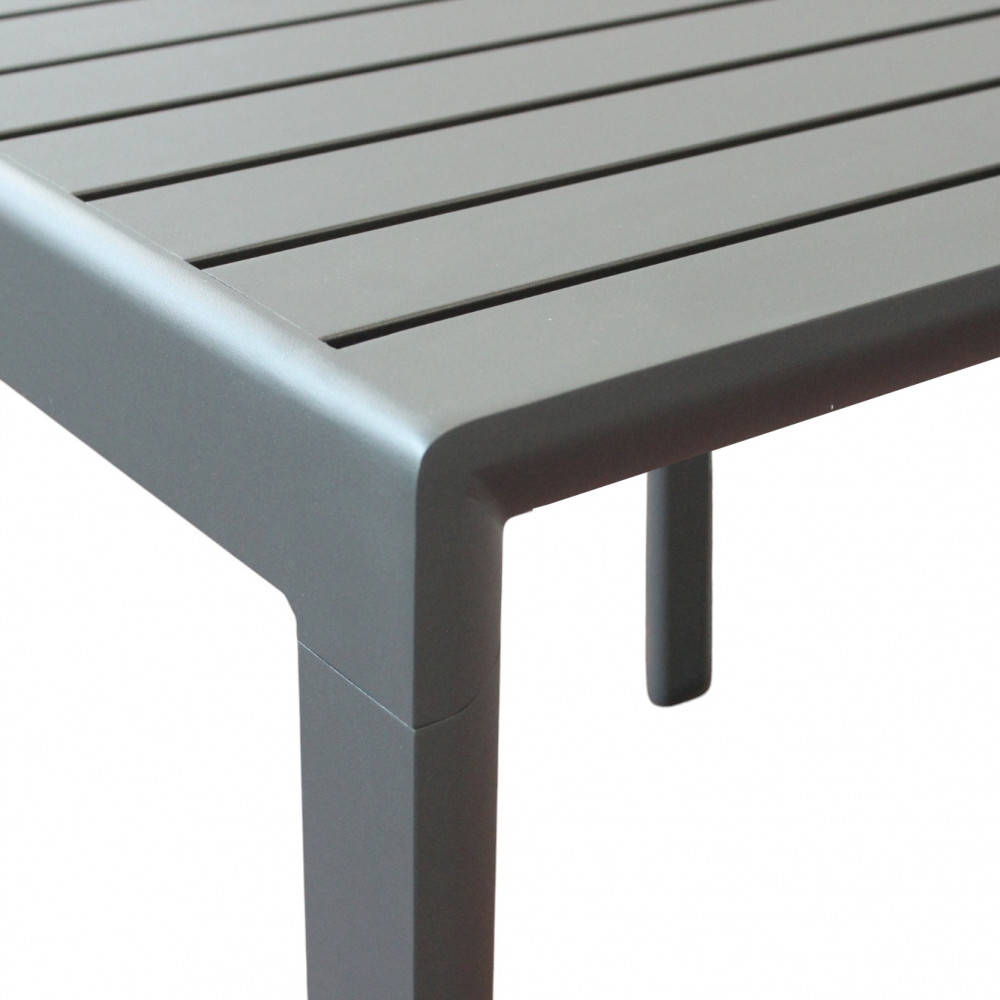 Tavolo in alluminio 80x80cm Antracite - RosarioEDENYA