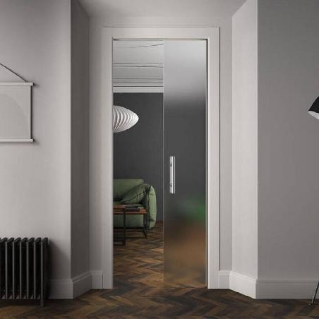 Contre-châssis porte coulissante unique pour enduit 125mm Scrignotech by Scrigno -3