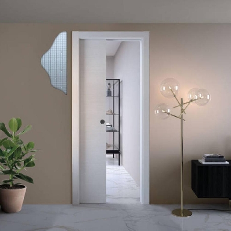 Contre-châssis porte coulissante unique pour enduit 125mm Scrignotech by Scrigno -1