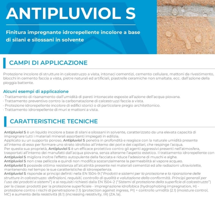 Impregnante idrorepellente Antipluviol S Mapei 10 kg -1